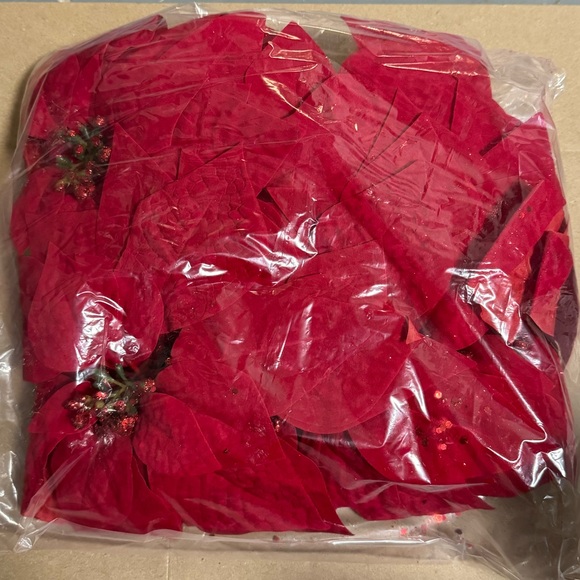 NWT! 12 Red Ponsietta clips - Picture 4 of 4